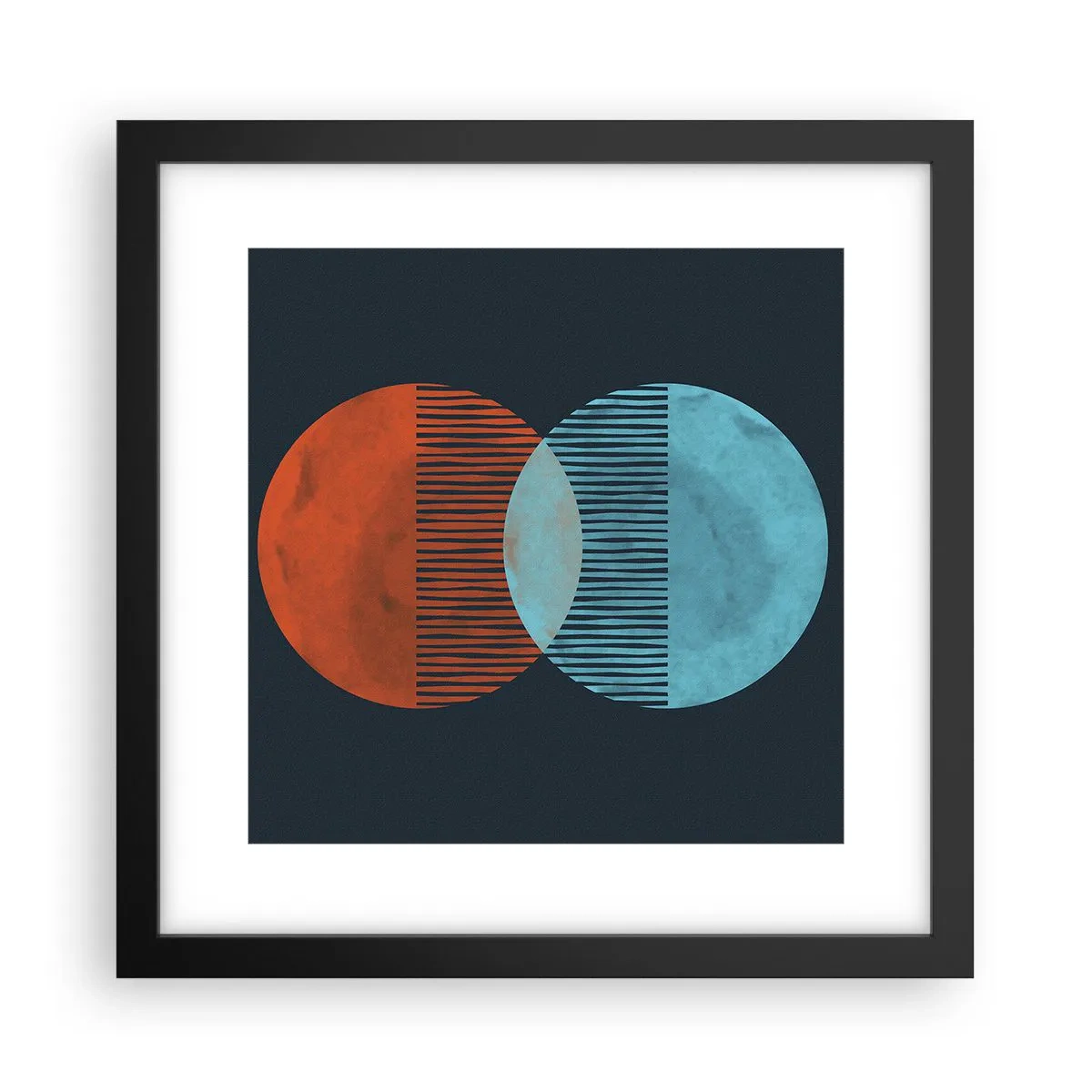 Poster in cornice nera - Fantasia astronomica - 30x30 cm