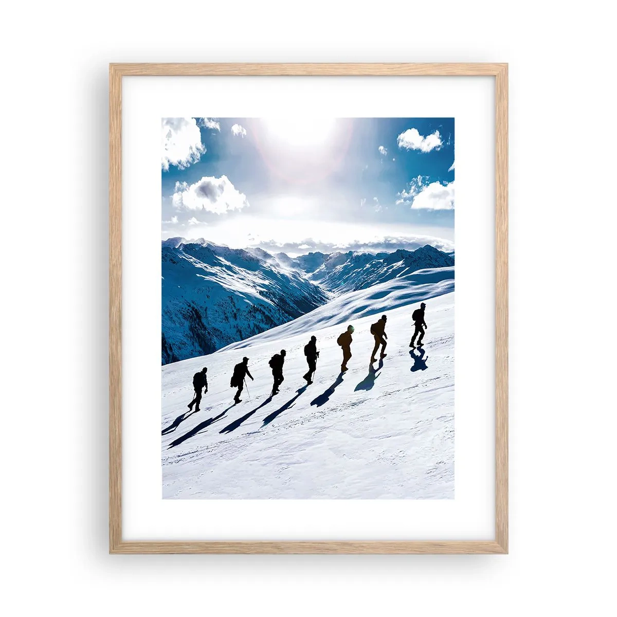 Poster in cornice rovere chiaro - La squadra dei conquistatori - 40x50 cm