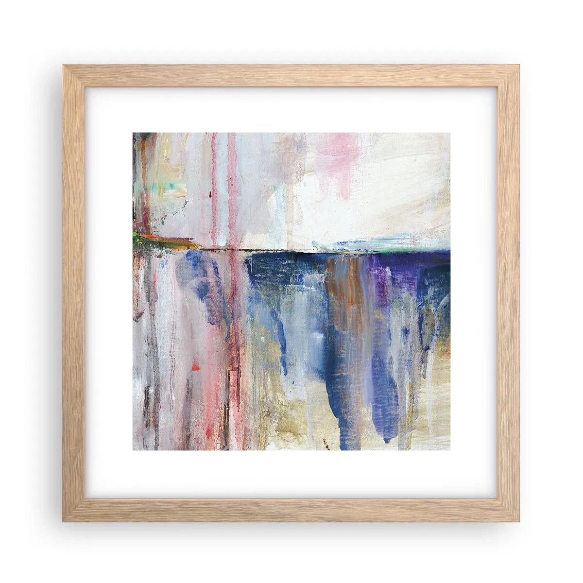 Poster in cornice rovere chiaro - Impressioni e suggestioni colorate - 30x30 cm
