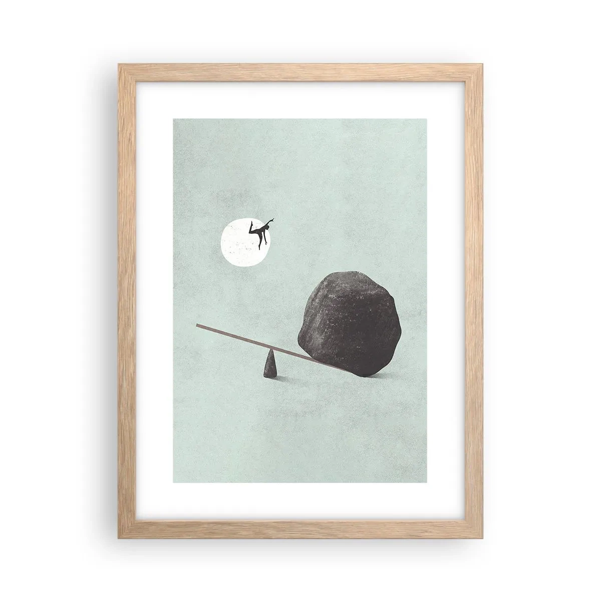 Poster in cornice rovere chiaro - Sogno adempiuto - 30x40 cm
