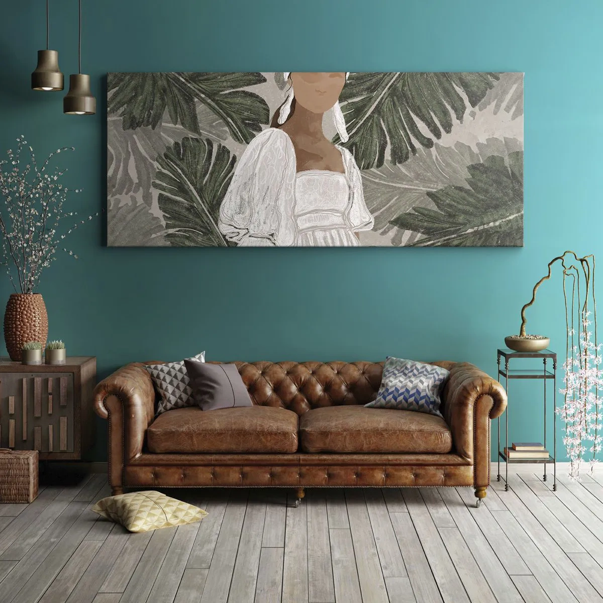 Quadro su tela - Stampe su Tela - Ritratto esotico - 100x40 cm