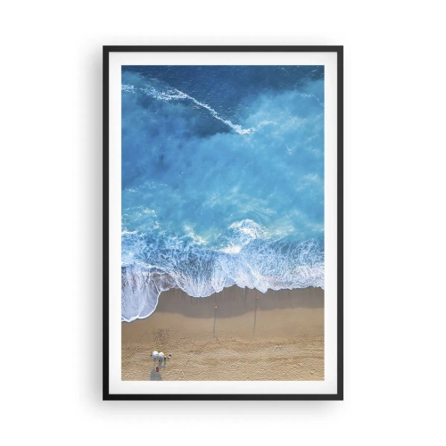 Poster in cornice nera - La forza del blu - 61x91 cm
