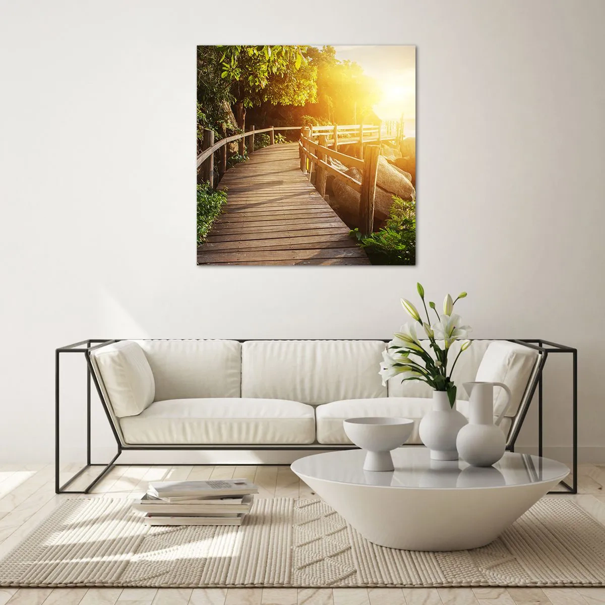 Quadro su vetro - Altra curva, altre meraviglie - 60x60 cm