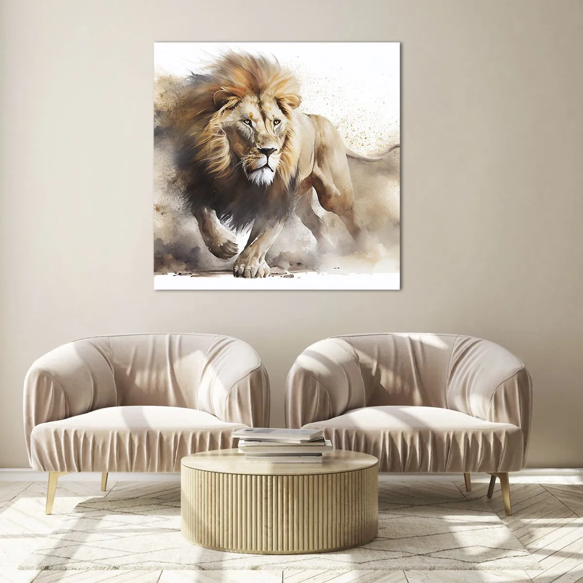 Quadro su vetro - Il re si è mosso - 60x60 cm