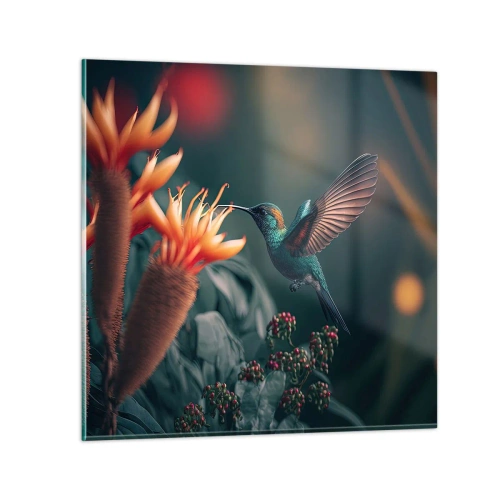 Quadro su vetro - Una vita davvero a colori - 50x50 cm