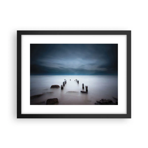 Poster in cornice nera - Lago pensieroso - 40x30 cm