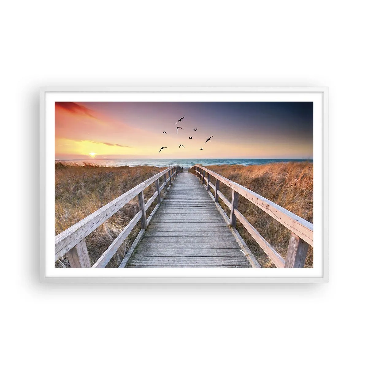 Poster in cornice bianca - Spazio per volare - 91x61 cm