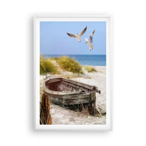 Poster in cornice bianca - Bagnate dal vento - 61x91 cm