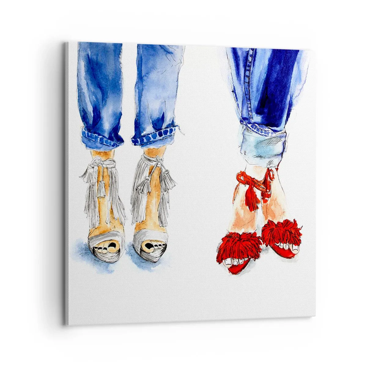 Quadro su tela - Stampe su Tela - Facciamo una passeggiata? - 60x60 cm