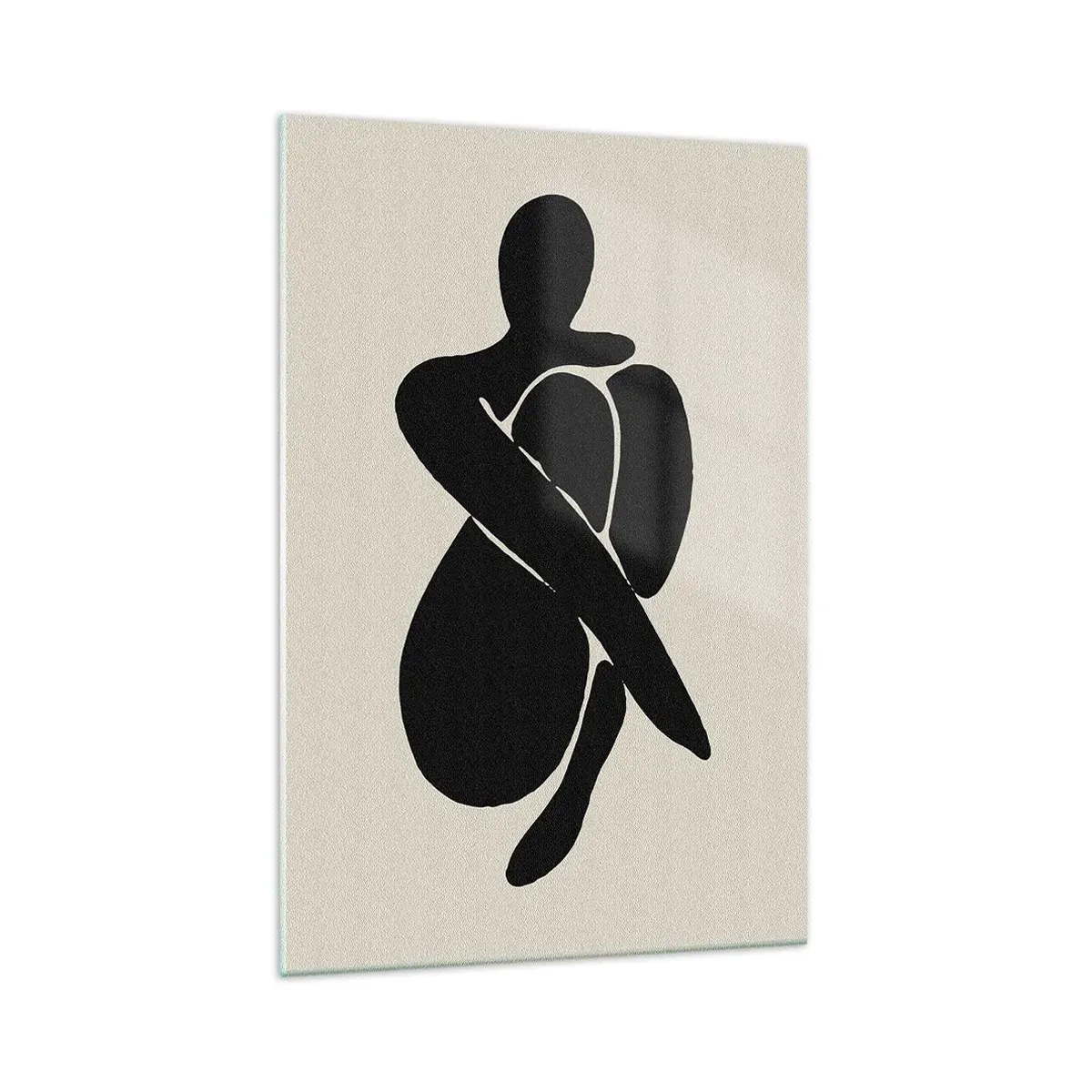 Quadro su vetro - Nelle proprie braccia - 70x100 cm