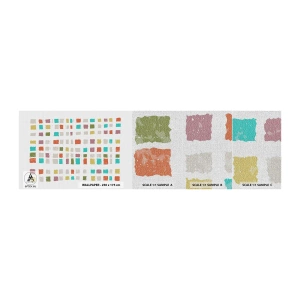 Campione di Fotomurale Premium Canvas - Un gioco sconosciuto - Pastello, Piazze, Minimalismo - 100x30 cm