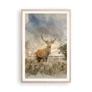 Poster in cornice rovere chiaro - Dignità - forza - maestosità - 61x91 cm