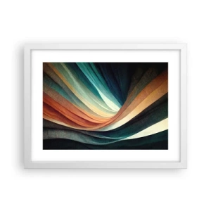 Poster in cornice bianca - Intessuto di colore - 40x30 cm