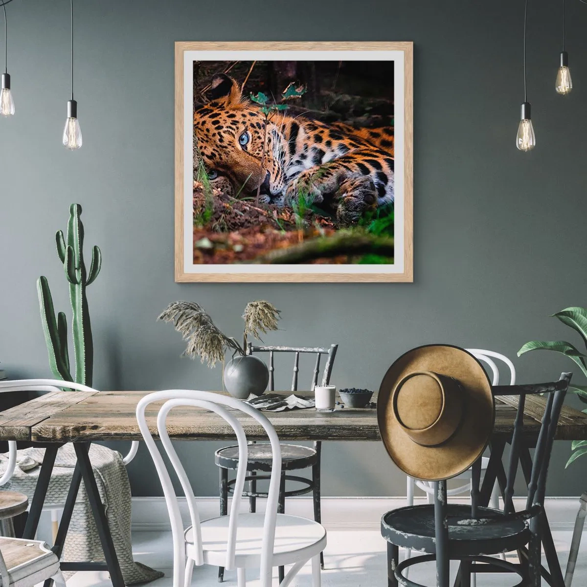 Poster in cornice rovere chiaro - Fidati di me - 40x40 cm