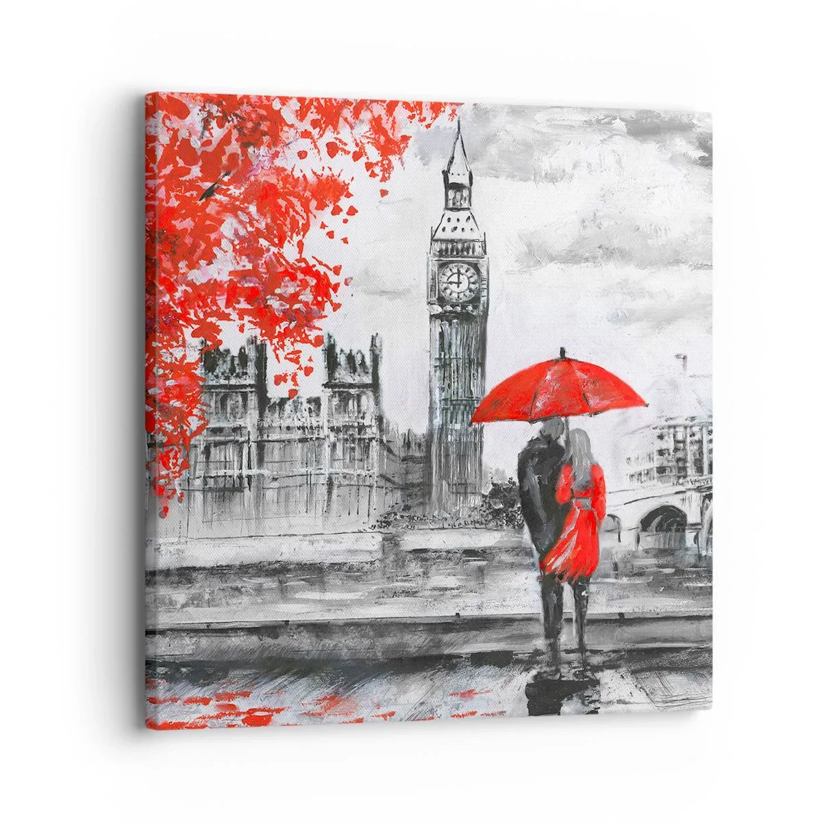 Quadro su tela - Stampe su Tela - Innamorati a Londra - 30x30 cm
