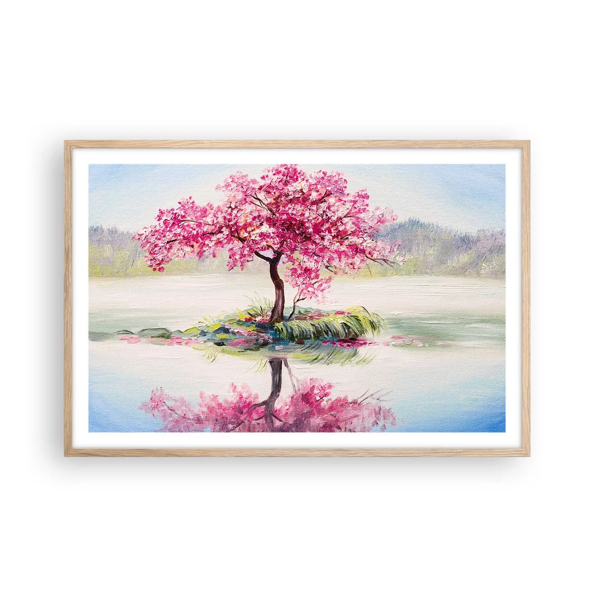 Poster in cornice rovere chiaro - La festa della primavera - 91x61 cm