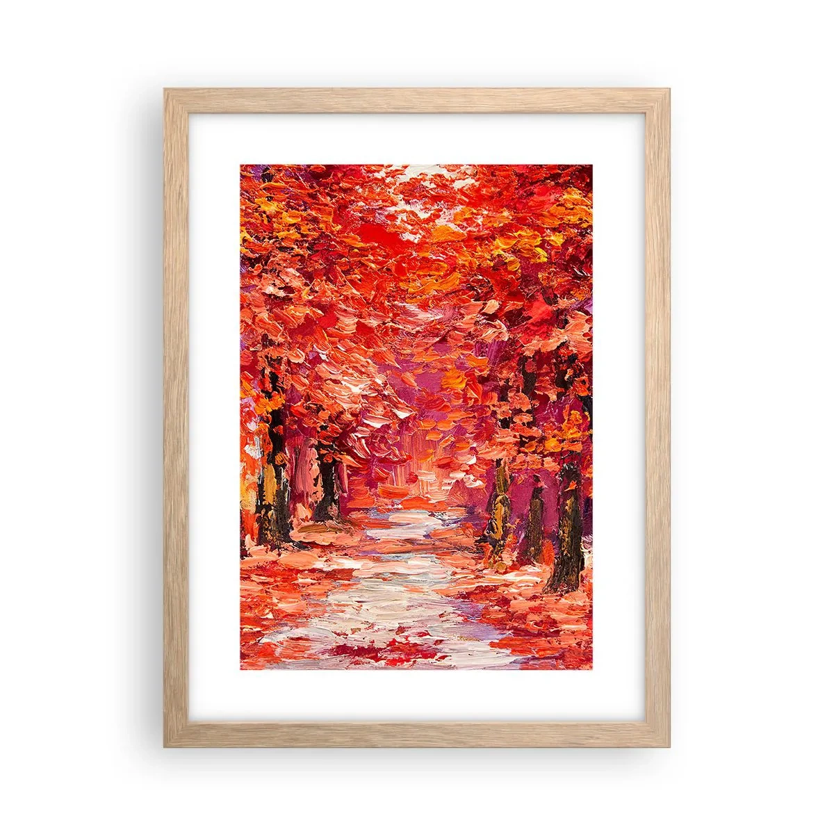 Poster in cornice rovere chiaro - Impressione d'autunno - 30x40 cm