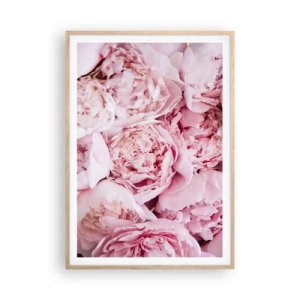 Poster in cornice rovere chiaro - Morbide e profumate - 70x100 cm