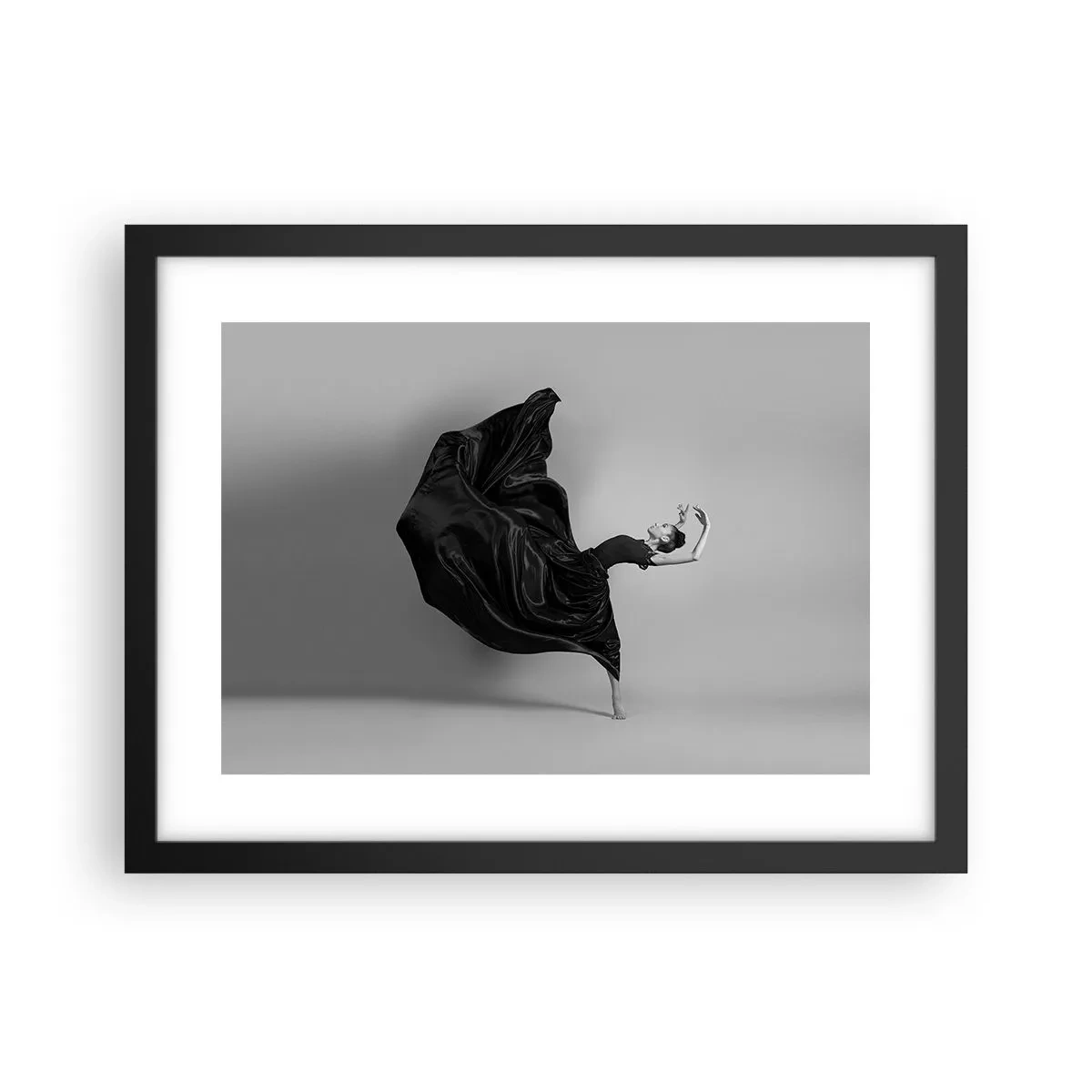 Poster in cornice nera - Musica alata - 40x30 cm