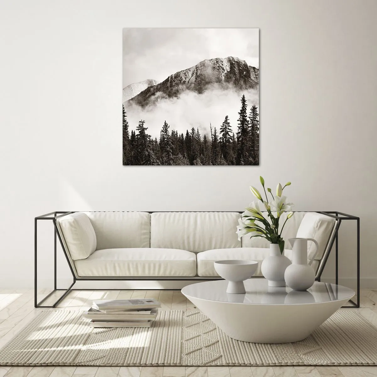 Quadro su vetro - Il sovrano di granito - 40x40 cm