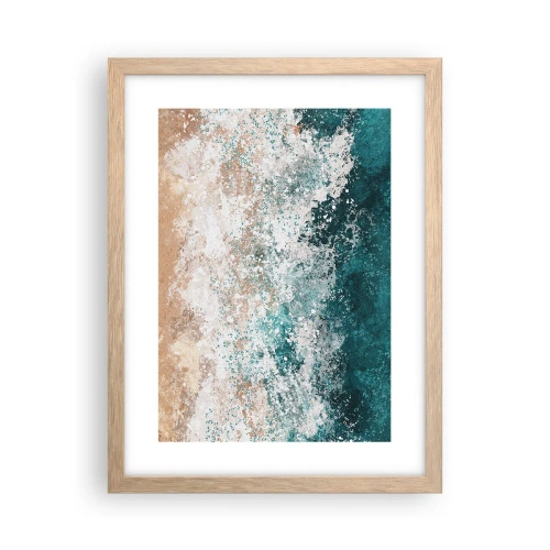 Poster in cornice rovere chiaro - Storie di mare - 30x40 cm