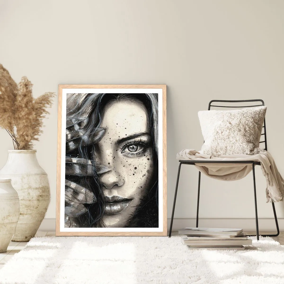 Poster in cornice rovere chiaro - Bellezza selvaggia - 61x91 cm