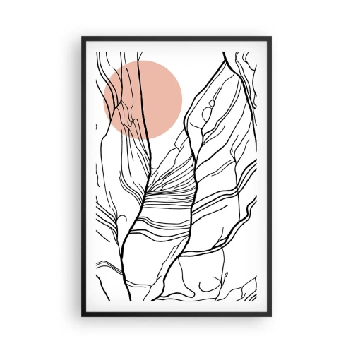 Poster in cornice nera - Nella rete dei rami - 61x91 cm