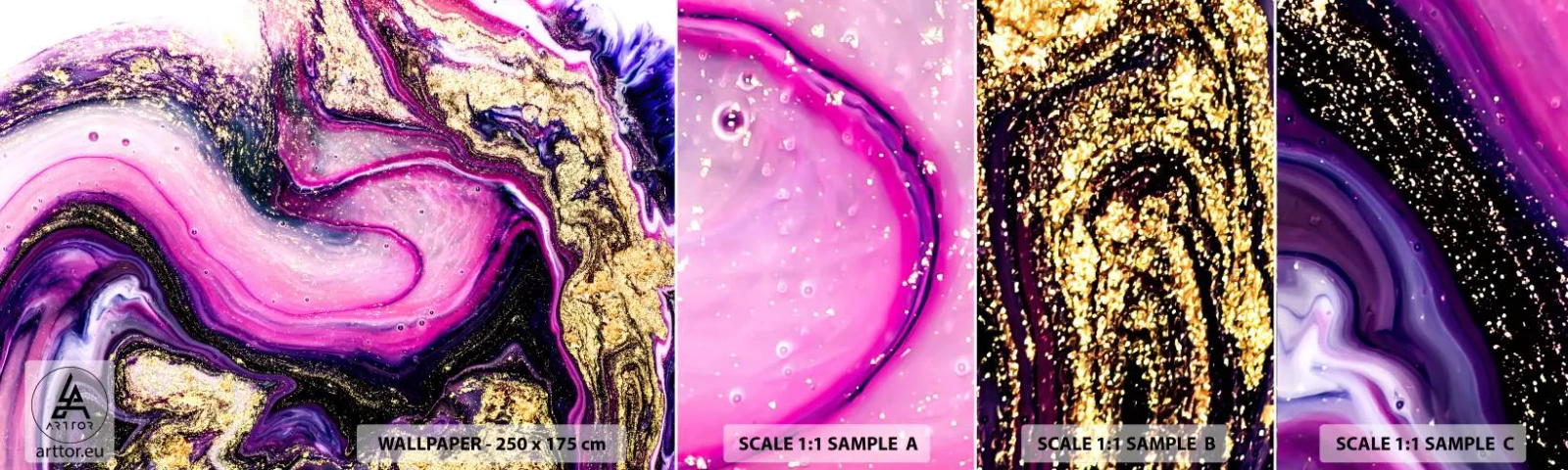 Campione Di Fotomurale Standard Eco - Un attimo dietro le quinte - Astrazione, Pezzo, Modello moderno - 100x30 cm