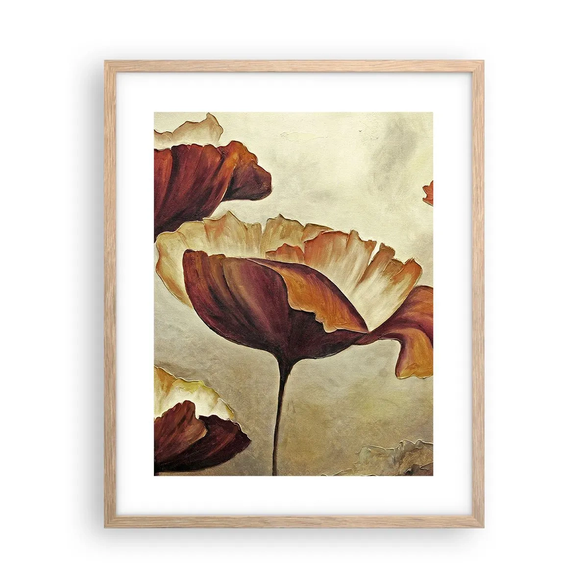Poster in cornice rovere chiaro - Nei prati e nei campi - 40x50 cm