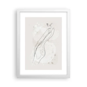 Poster in cornice bianca - Errando con lo sguardo - 30x40 cm