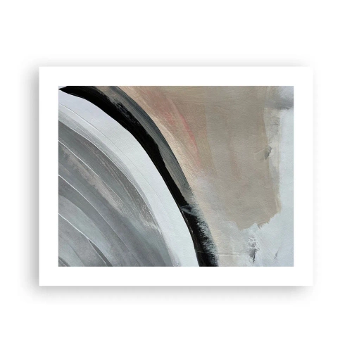 Poster - Composizione: arco di nero e grigio - 50x40 cm