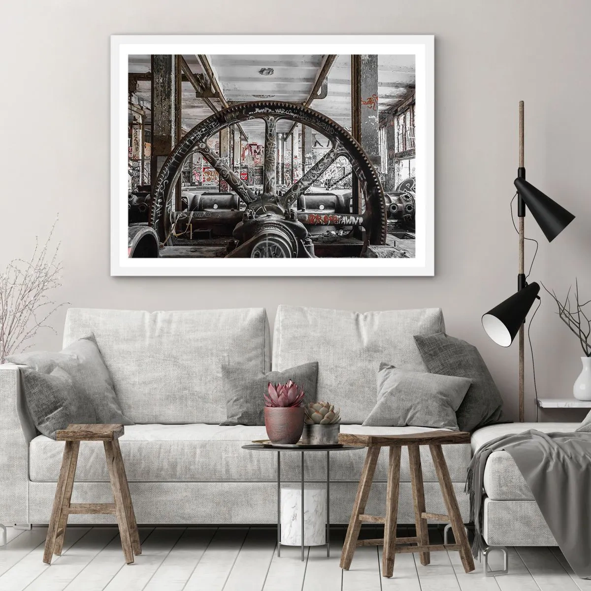 Poster in cornice bianca - La vita segreta della fabbrica - 100x70 cm