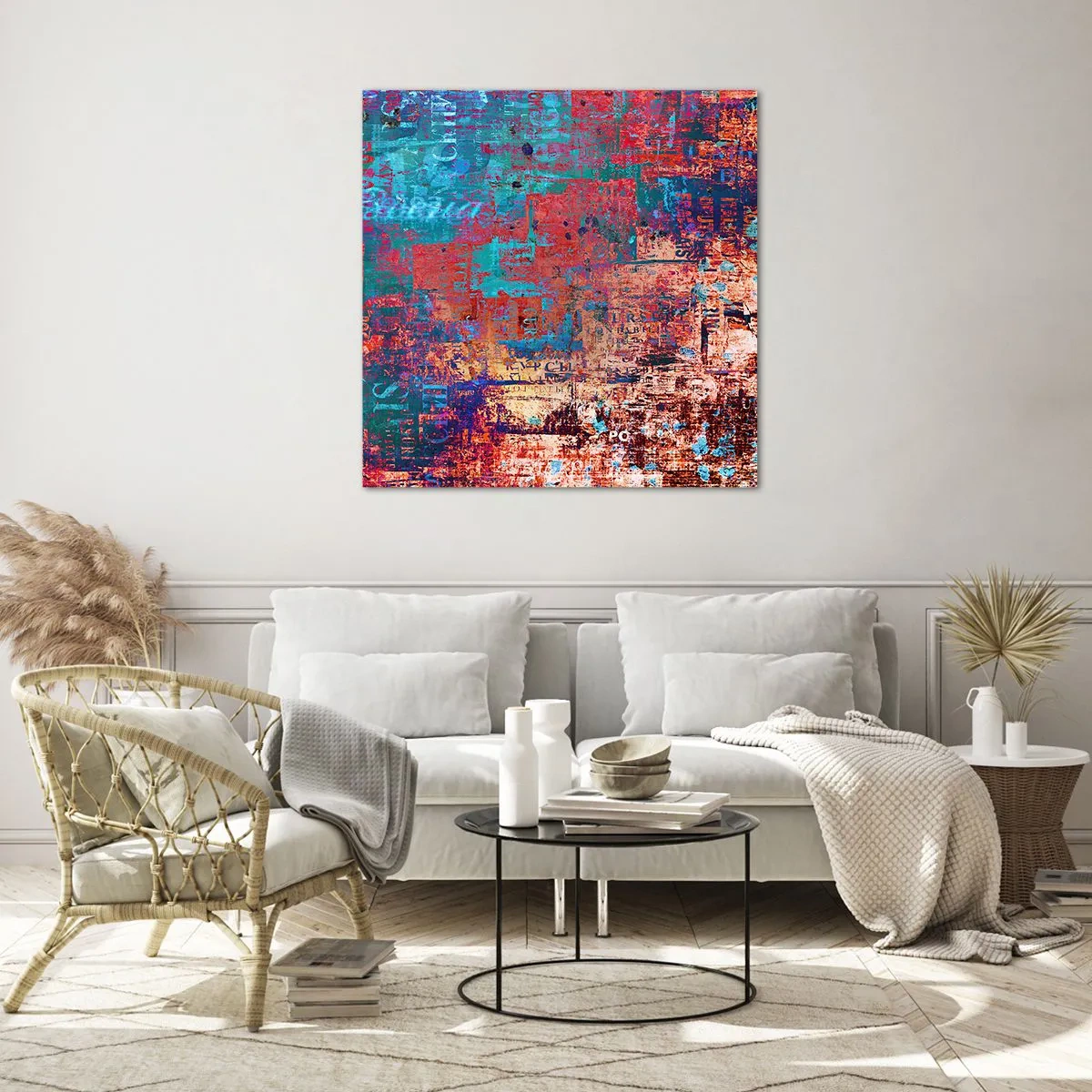 Quadro su vetro - Memoria e dimenticanza - 60x60 cm