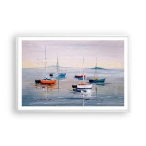 Poster in cornice bianca - Meritato riposo - 91x61 cm