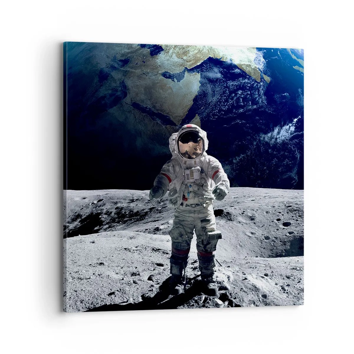 Quadro su tela - Stampe su Tela - Saluti dalla luna - 70x70 cm