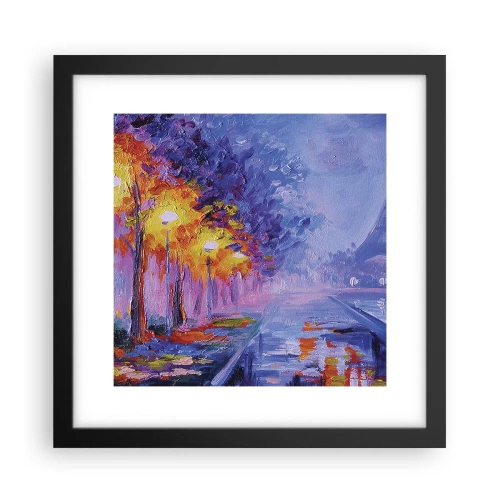 Poster in cornice nera - Passeggiata da sogno - 30x30 cm