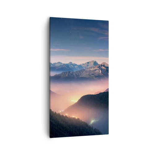 Quadro su tela - Stampe su Tela - La luce nelle valli - 55x100 cm