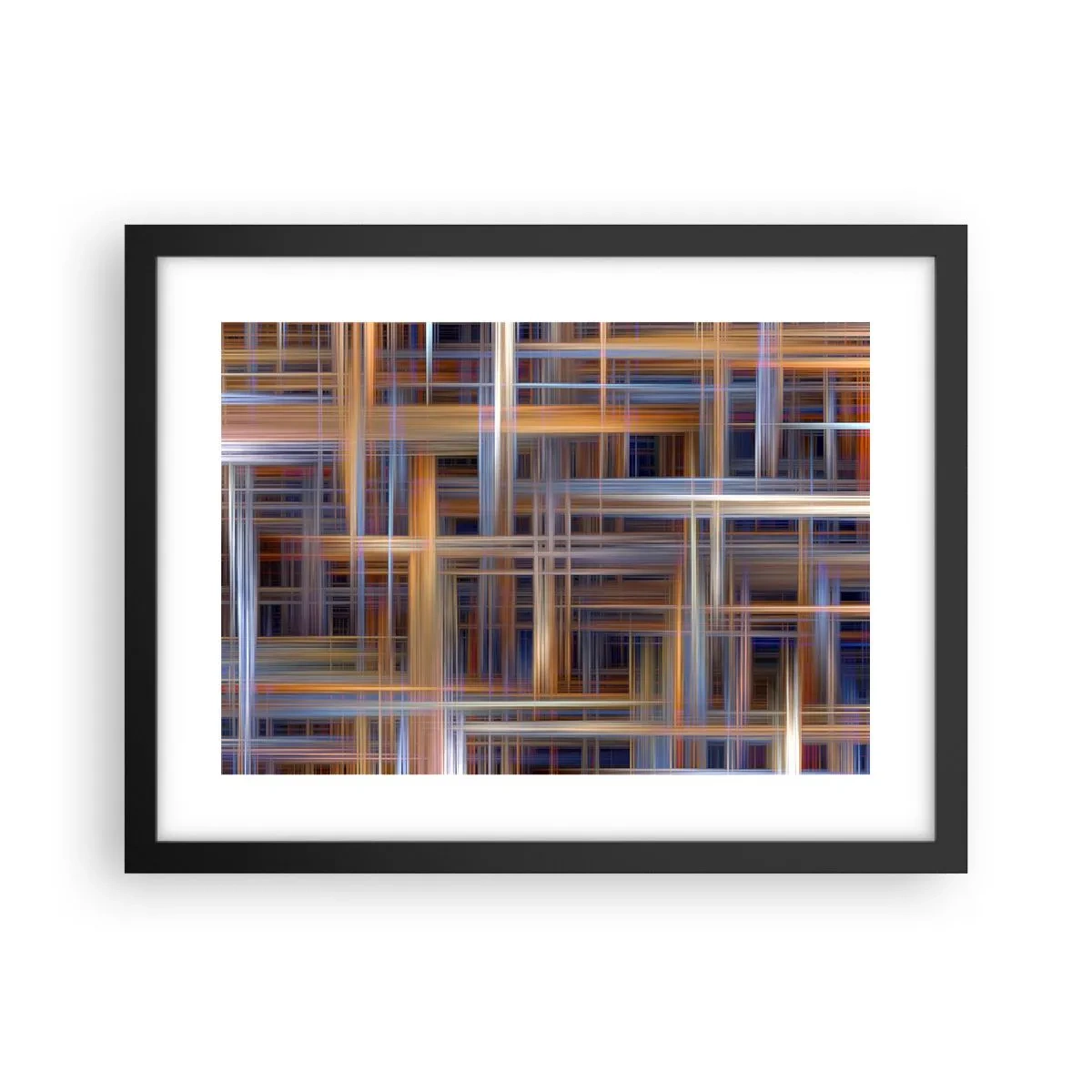 Poster in cornice nera - Tessute con la luce - 40x30 cm