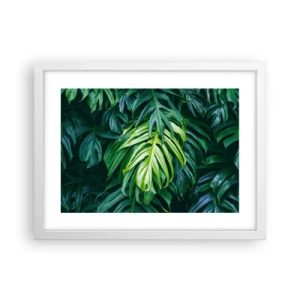 Poster in cornice bianca - Immergersi nella freschezza - 40x30 cm