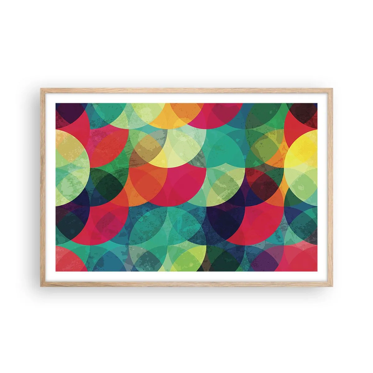 Poster in cornice rovere chiaro - Ascensione arcobaleno - 91x61 cm