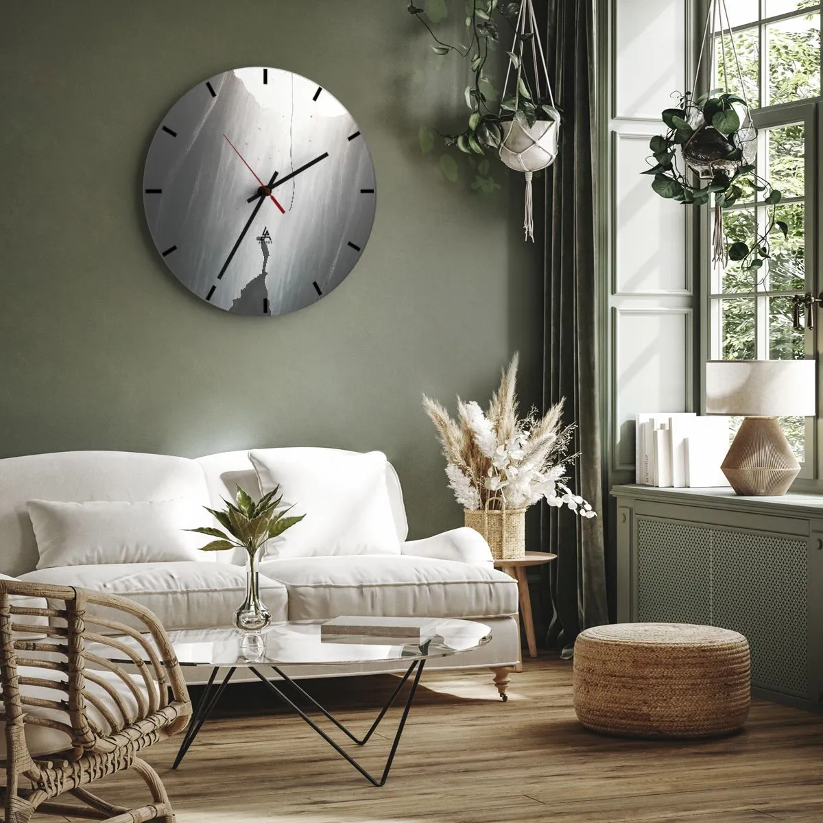 Orologio da parete - Orologio in Vetro - C'è sempre una via d'uscita - 30x30 cm