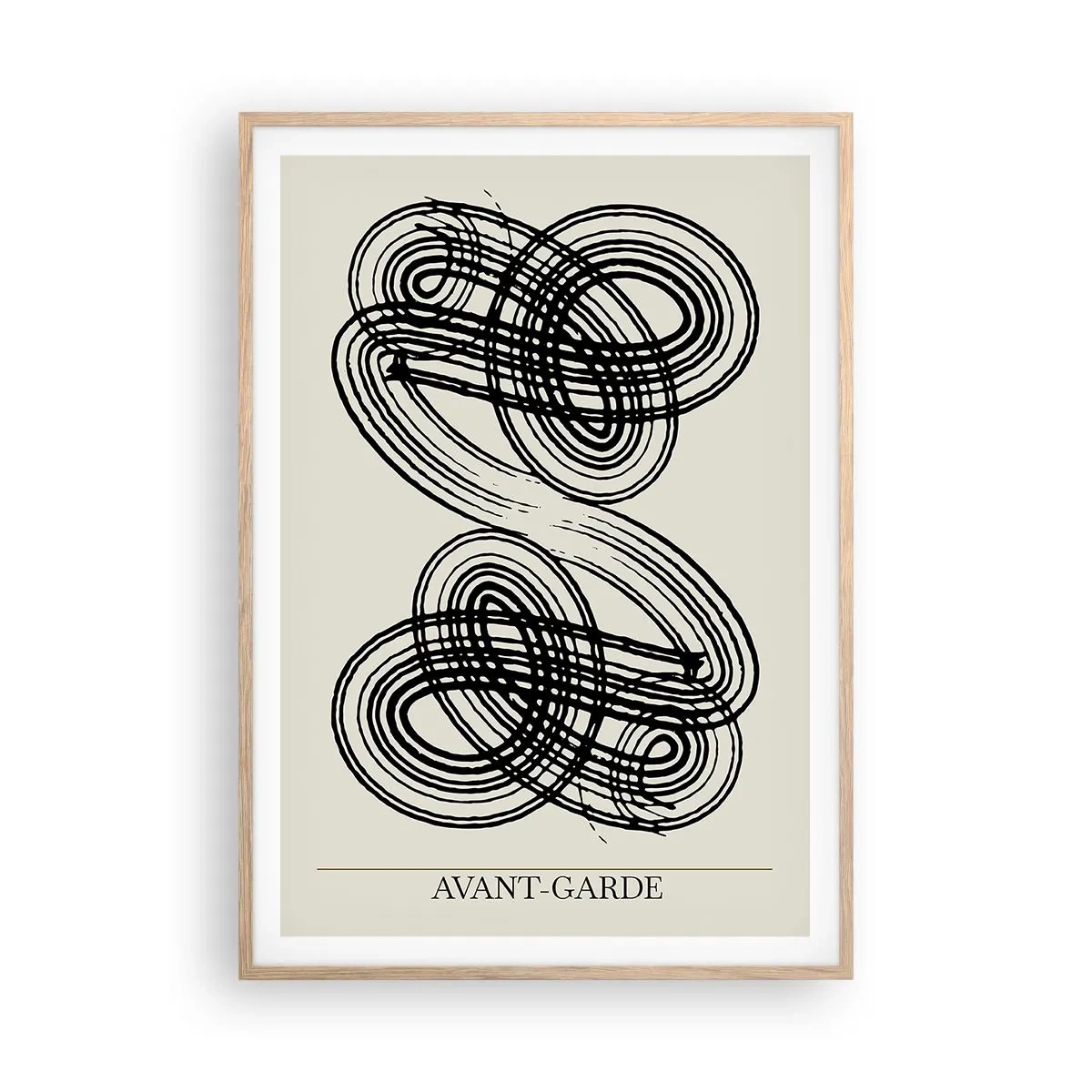 Poster in cornice rovere chiaro - In tutta spontaneità - 70x100 cm