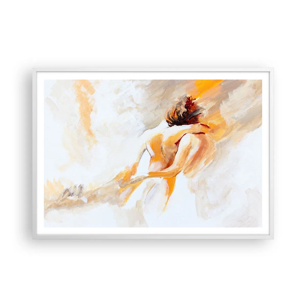 Poster in cornice bianca - Nel cielo dell'intimità - 100x70 cm