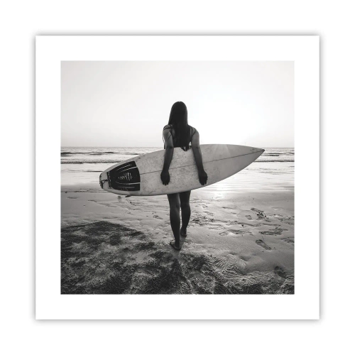 Poster - La figlia dell'onda marina - 40x40 cm