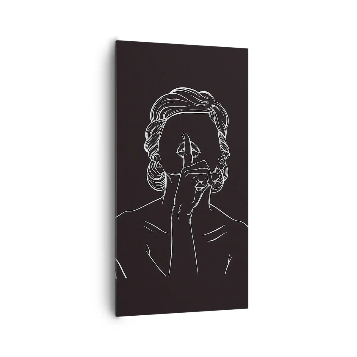 Quadro su tela - Stampe su Tela - Il bello emerge nel silenzio - 65x120 cm