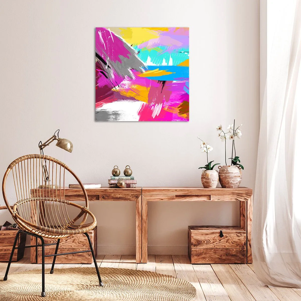 Quadro su tela - Stampe su Tela - Pennellata dopo pennellata - 70x70 cm