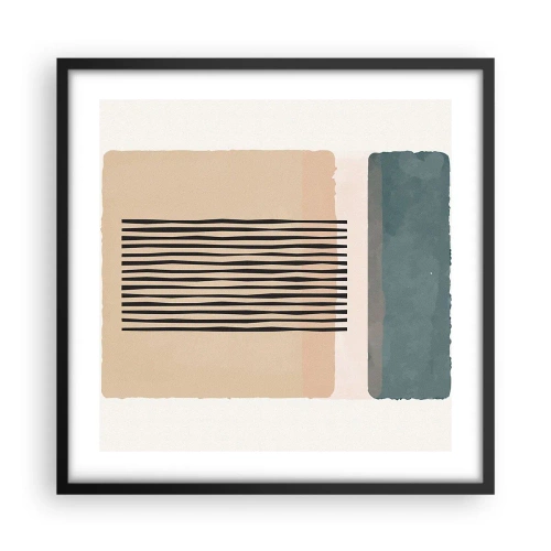 Poster in cornice nera - Tutto a posto - 50x50 cm