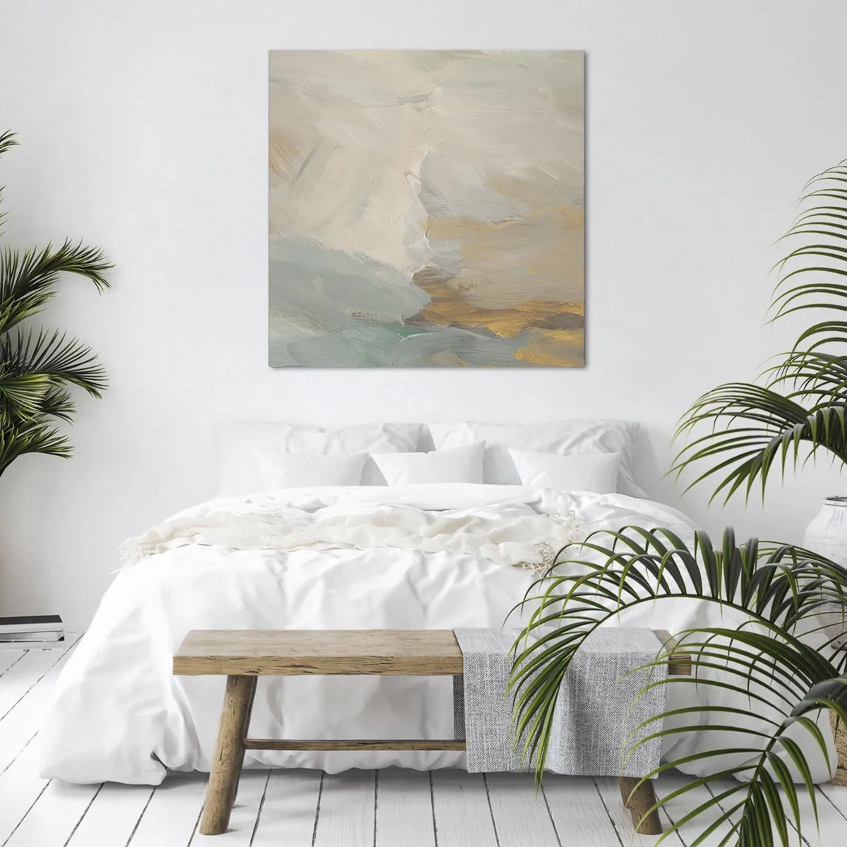 Quadro su tela - Stampe su Tela - Astrazione: il paese della mitezza - 40x40 cm