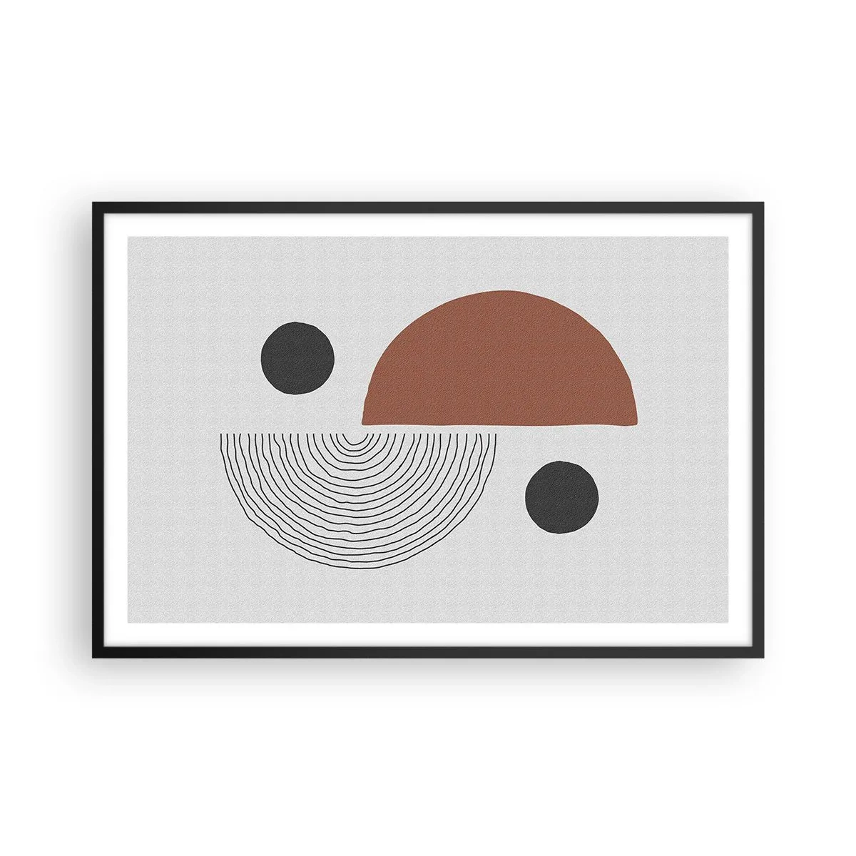 Poster in cornice nera - La perfezione del cerchio - 91x61 cm
