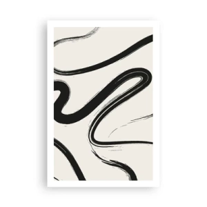 Poster - Capriccio bianco e nero - 61x91 cm